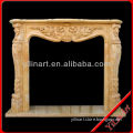 Indoor Rococo Fireplace Mantel Sculpture YL-B046